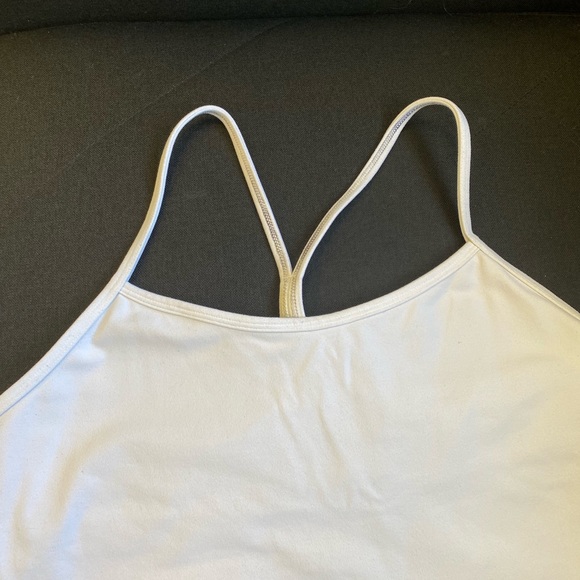 Lululemon white thin strap racerback yoga top - Picture 6 of 8